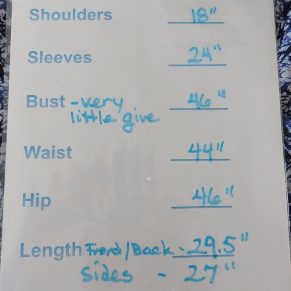 Lucky Brand Blue Blouse Top Tunic..............225 - Picture 9 of 9